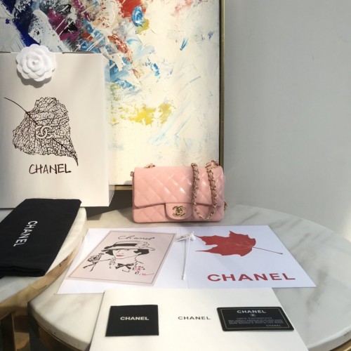 Chanel Small Flap Bag 1116 Patent Leather Pink Chanel Small Flap Bag 1116 Patent Leather Pink