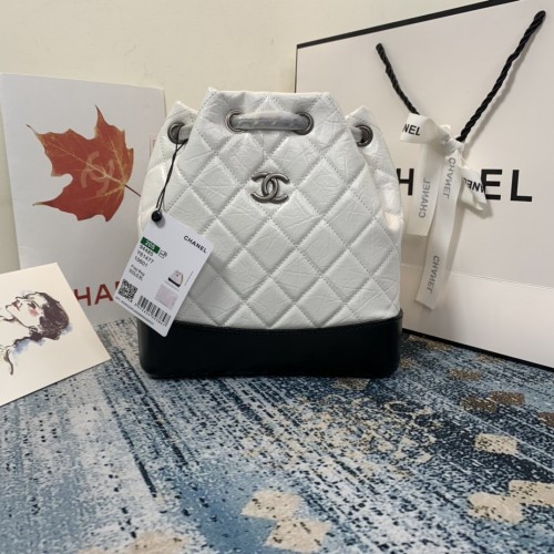 Chanel Gabrielle Backpack White/Black A94485 Chanel Gabrielle Backpack White/Black A94485