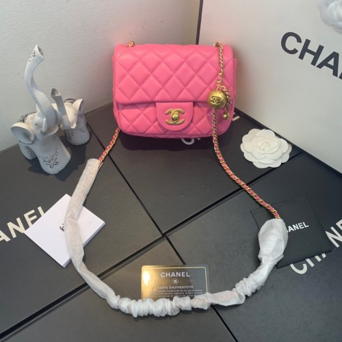 Chanel Mini Flap Bag Lambskin & Gold-Tone Metal AS1786 Pink Chanel Mini Flap Bag Lambskin & Gold-Tone Metal AS1786 Pink