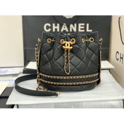 Chanel Bucket Bag AS1266 Black Chanel Bucket Bag AS1266 Black