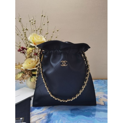 Chanel 2020 Drawstring bag Black Chanel 2020 Drawstring bag Black