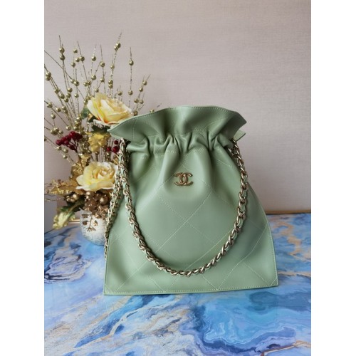 Chanel 2020 Drawstring bag Green Chanel 2020 Drawstring bag Green