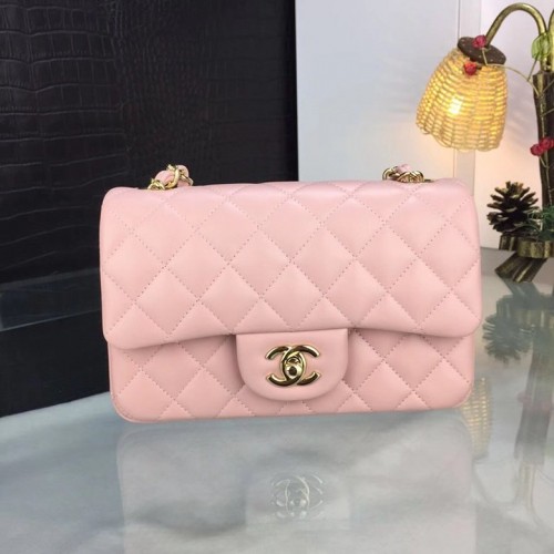 Chanel Small Flap Bag Italy Lambskin Pink Hardware 1116 Chanel Small Flap Bag Italy Lambskin Pink Hardware 1116