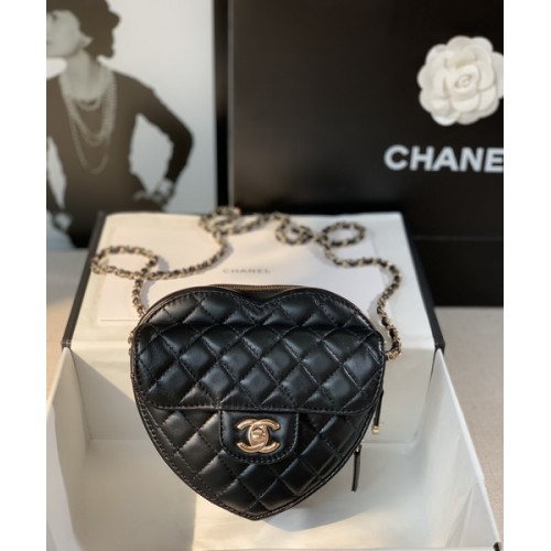 Chanel 2022 SS Sweet Heart Large Handbag 9915 Black Chanel 2022 SS Sweet Heart Large Handbag 9915 Black