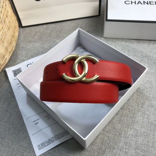 Chanel Belts 30mm Calfskin Red2 Chanel Belts 30mm Calfskin Red2