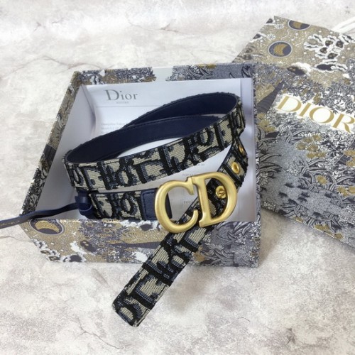 Dior Belt Embroidery Blue Dior Belt Embroidery Blue