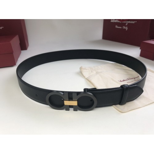 Ferragamo Men's Black Interchangeable Gancini Switch Buckle Ferragamo Men's Black Interchangeable Gancini Switch Buckle
