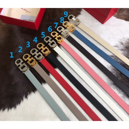 Ferragamo Calfskin Belt 2.5cm Nine Colors Ferragamo Calfskin Belt 2.5cm Nine Colors