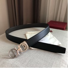 Ferragamo Leather Belt 35mm Black