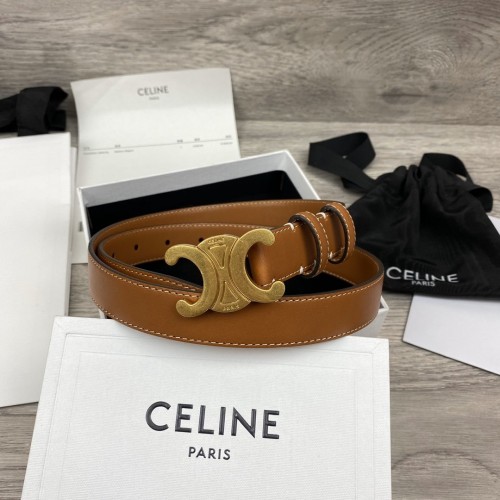 Celine ss20 Triumphal Arch Leather Belt Brown Celine ss20 Triumphal Arch Leather Belt Brown