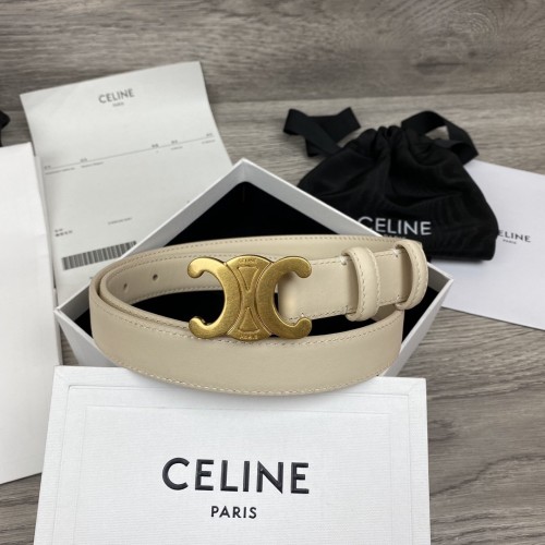 Celine ss20 Triumphal Arch Leather Belt White Celine ss20 Triumphal Arch Leather Belt White