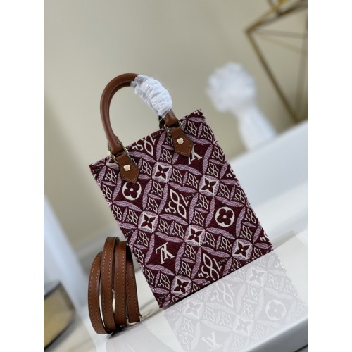 Louis Vuitton Since 1854 Petit Sac Plat M69846 Bordeaux Louis Vuitton Since 1854 Petit Sac Plat M69846 Bordeaux