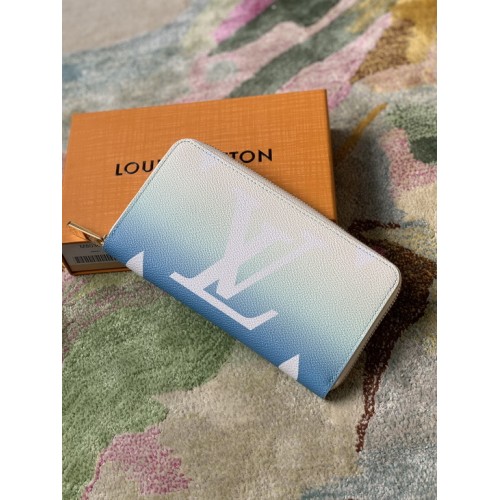 Louis Vuitton Zippy Wallet Autres Toiles Monogram in Blue M80360 Louis Vuitton Zippy Wallet Autres Toiles Monogram in Blue M80360