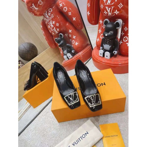 Louis Vuitton Madelene Trapezoidal Buckle High Heels Louis Vuitton Madelene Trapezoidal Buckle High Heels