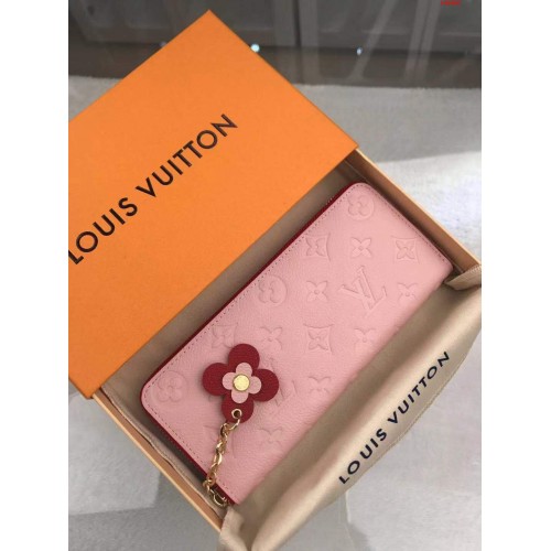 Louis Vuitton Blooming Flowers Leather Wallet Pink Louis Vuitton Blooming Flowers Leather Wallet Pink