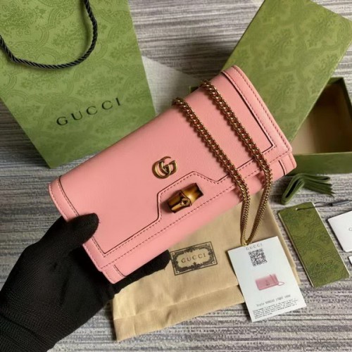 Gucci Diana Chain Wallet With Bamboo 5 Colors 658243 Gucci Diana Chain Wallet With Bamboo 5 Colors 658243