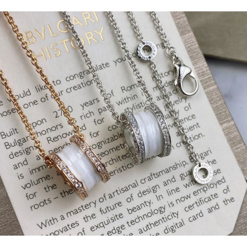Bvlgari B.Zero1 Rose Gold Ceramic Necklace Bvlgari B.Zero1 Rose Gold Ceramic Necklace