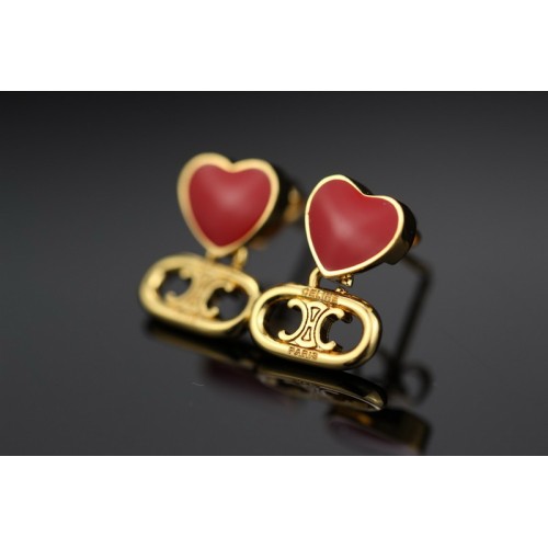 Chanel Dripping Red Double Stud Earrings Chanel Dripping Red Double Stud Earrings
