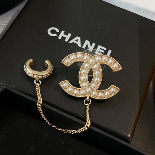Chanel Cc Chain Ear Bone Clip Ear Studs Chanel Cc Chain Ear Bone Clip Ear Studs