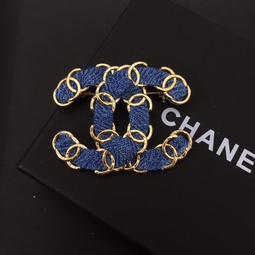 Chanel Code A257 Blue Braided Brooch Chanel Code A257 Blue Braided Brooch