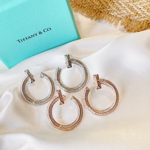 Tiffany & Co.T T1 Open Hoop Earrings with Diamonds Tiffany & Co.T T1 Open Hoop Earrings with Diamonds