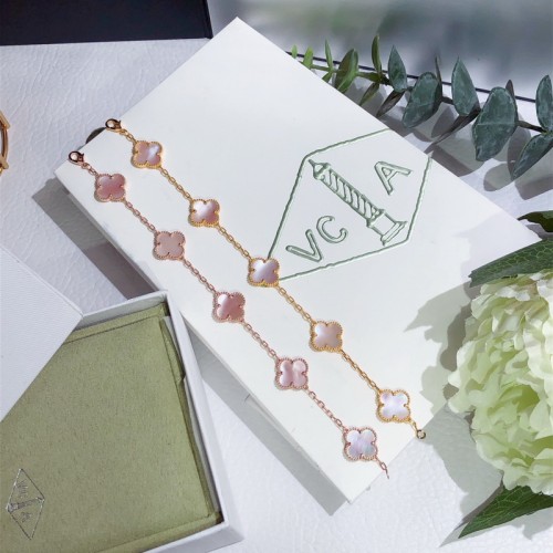 Van Cleef & Arpels Alhambra Bracelets In Pink Van Cleef & Arpels Alhambra Bracelets In Pink