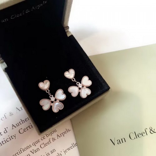 Van Cleef & Arpels Sweet Alhambra Effeuillage Earrings Van Cleef & Arpels Sweet Alhambra Effeuillage Earrings