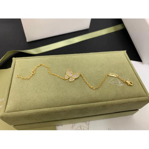 Van Cleef & Arpels Sweet Alhambra Butterfly With Diamond Bracelet Van Cleef & Arpels Sweet Alhambra Butterfly With Diamond Bracelet