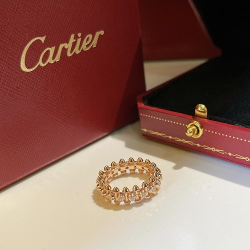 Cartier Rivet Half Diamond Ring Cartier Rivet Half Diamond Ring