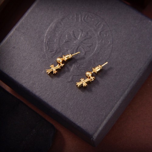 Chrome Hearts Three-dimensional Cross Nail Earrings A Chrome Hearts Three-dimensional Cross Nail Earrings A