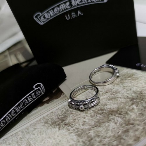 Chrome Hearts Inlaid Diamond Rings Chrome Hearts Inlaid Diamond Rings