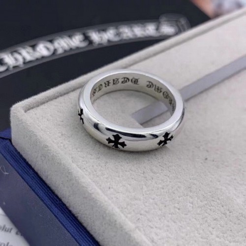 Chrome Hearts Inlaid Diamond Classic Glossy Rings Chrome Hearts Inlaid Diamond Classic Glossy Rings