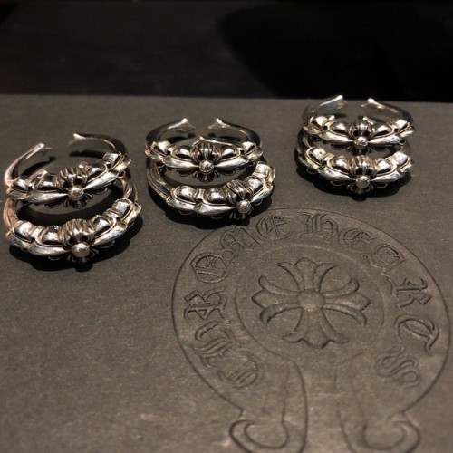 Chrome Hearts Cross Flower Cross Opening Rings Without Diamond Chrome Hearts Cross Flower Cross Opening Rings Without Diamond