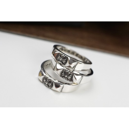 Chrome Hearts Cross Flower Faceted Rings Chrome Hearts Cross Flower Faceted Rings