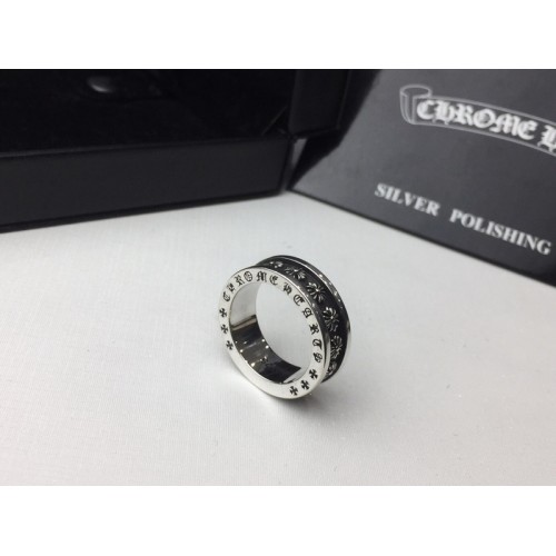 Chrome Hearts Cross Flower Faceted Gothic Rings Chrome Hearts Cross Flower Faceted Gothic Rings