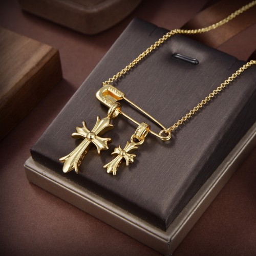 Chrome Hearts Necklace With Natural Diamonds Chrome Hearts Necklace With Natural Diamonds