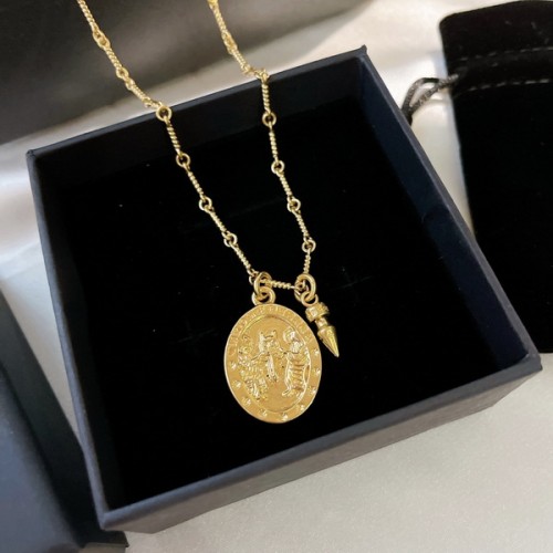 Chrome Hearts Vintage Gold Medal Bullet Necklace Chrome Hearts Vintage Gold Medal Bullet Necklace