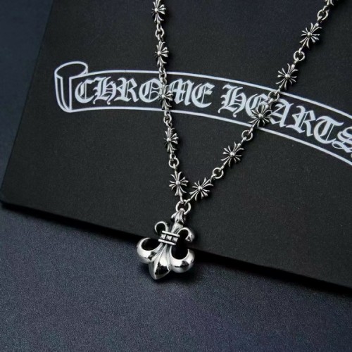Chrome Hearts Anchor Pendant And Cross Chain Necklace Chrome Hearts Anchor Pendant And Cross Chain Necklace