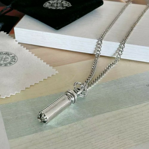 Chrome Hearts Bullet Pendant Side Side Necklace Chrome Hearts Bullet Pendant Side Side Necklace