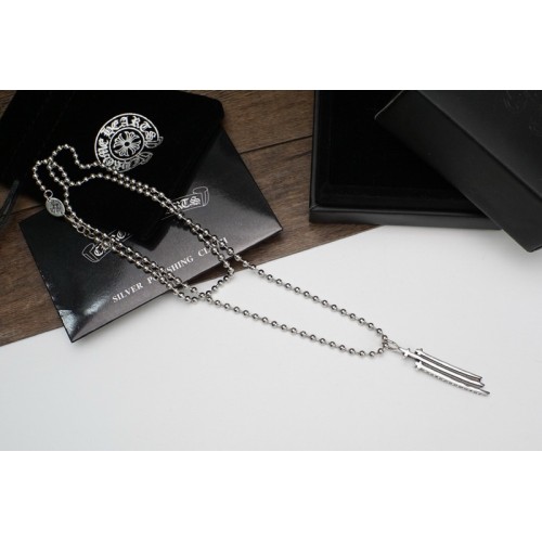 Chrome Hearts Three Cross Necklace Chrome Hearts Three Cross Necklace
